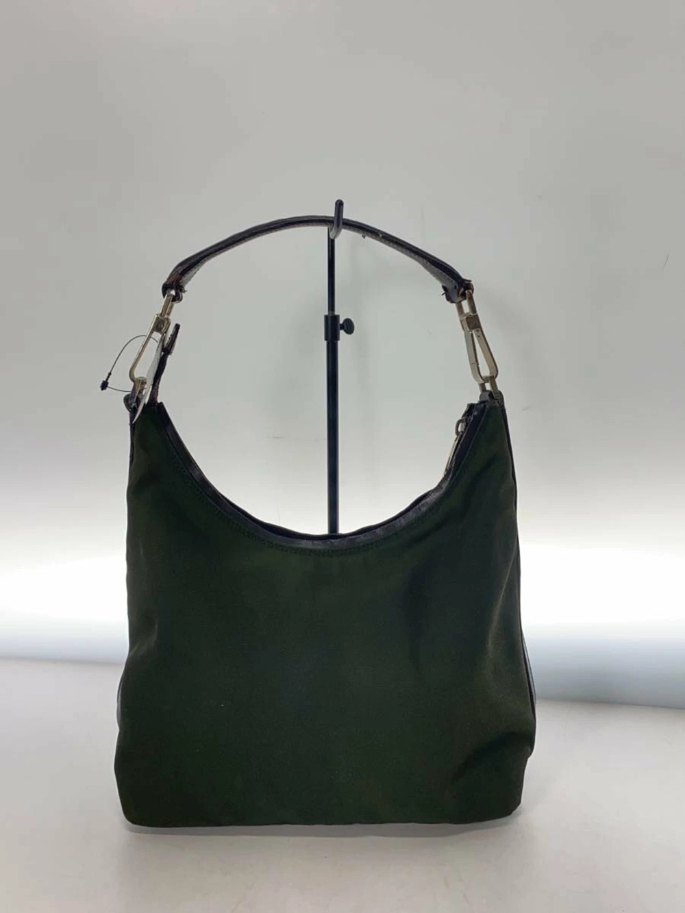Gucci black hobo shoulder bag leather trim top zip - Picture 3 of 6